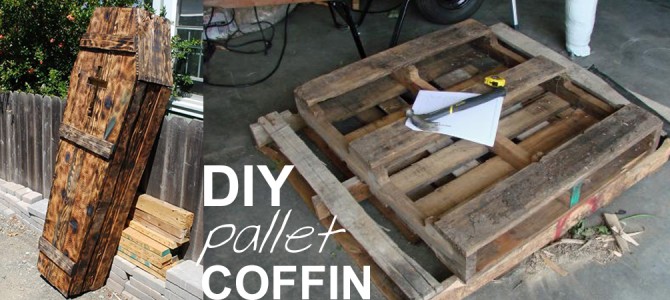 DIY Pallet Coffin Tutorial DIY Pallet Coffin Tutorial