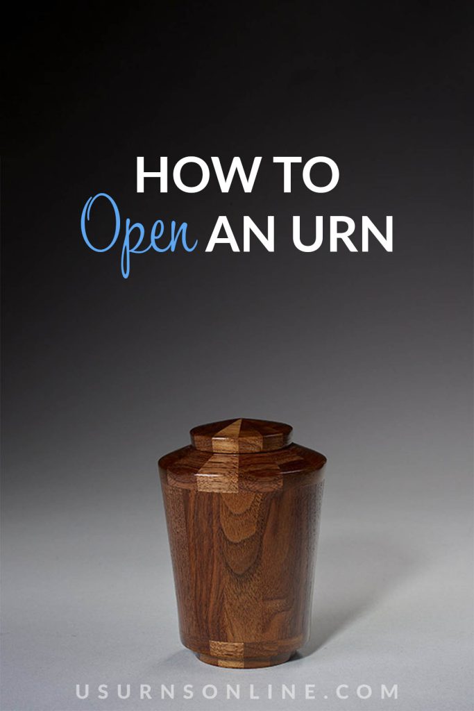 how to open an urn - pin it image