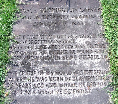 George Washington Carver's Gravestone Epitaph