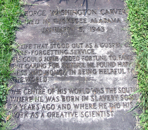 Famous Epitaphs: George Washington Carver George Washington Carver's Gravestone Epitaph