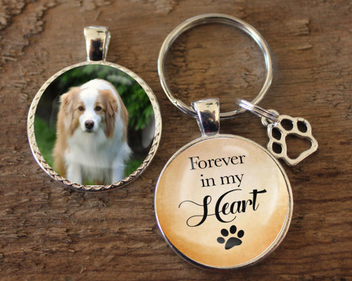 Memorial Gifts For Pet Loss Photo Keychain