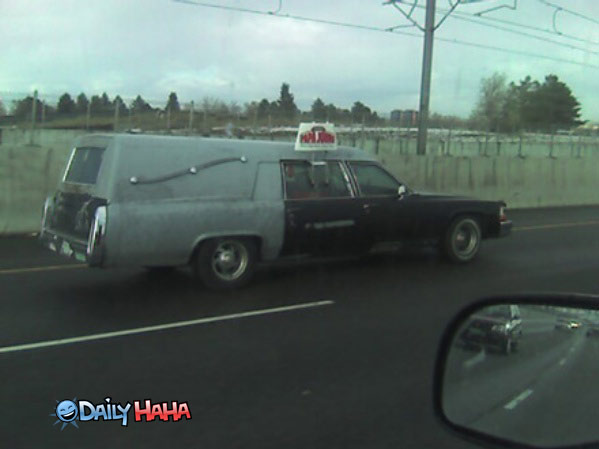 Funeral Memes: Pizza Delivery Hearse