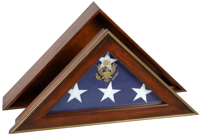 Military Burial Flag Displays