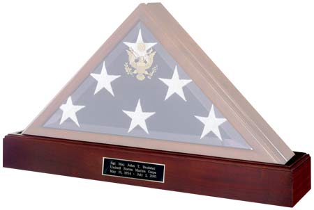 Military Burial Flag Display Cases