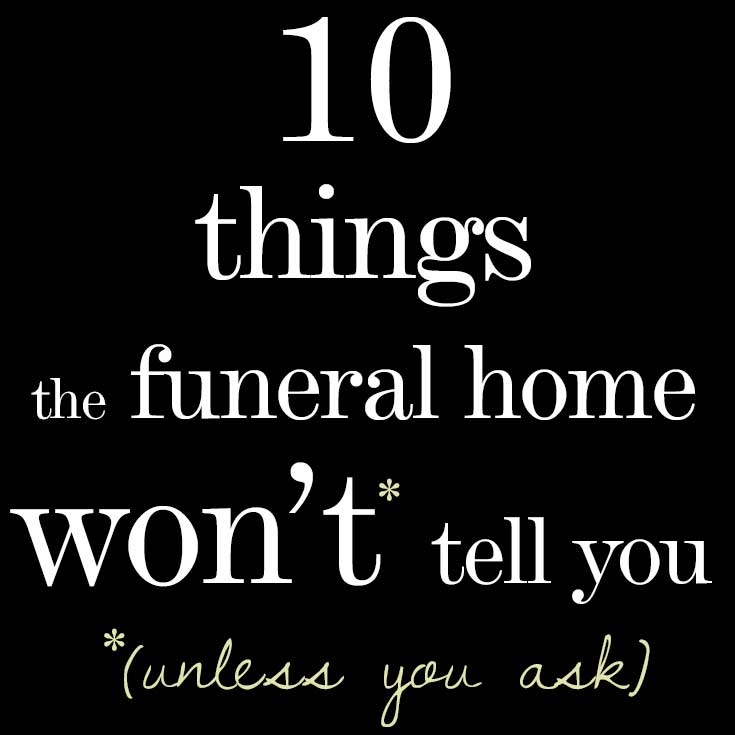 Researching funeral homes