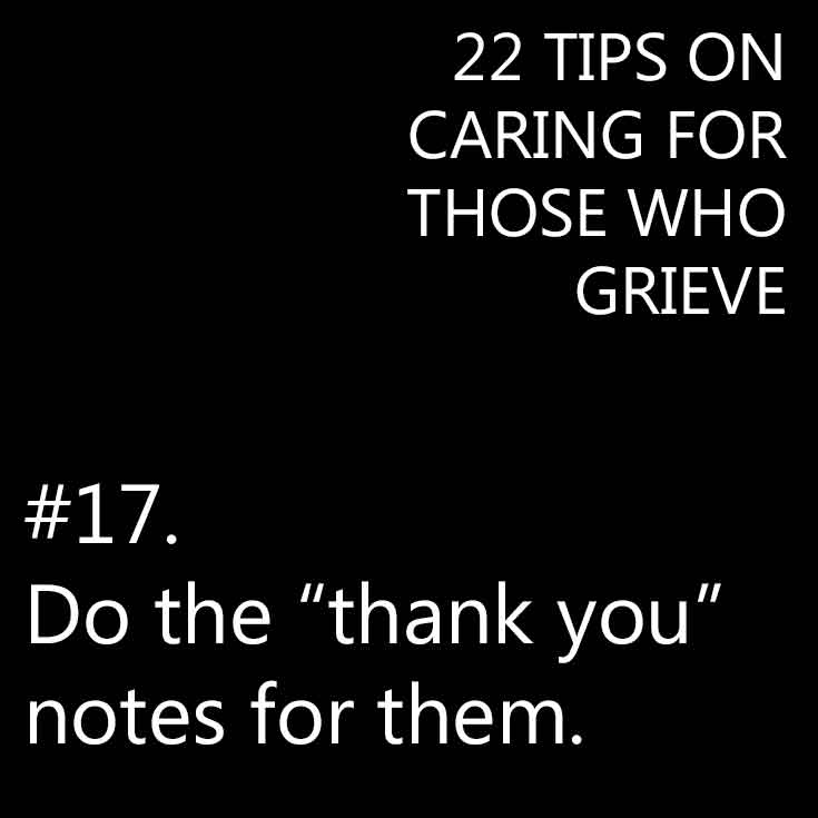 Caring for those who grieve