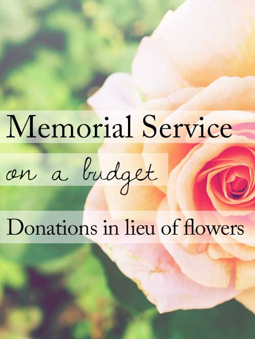 Ask for donations instead of flowers