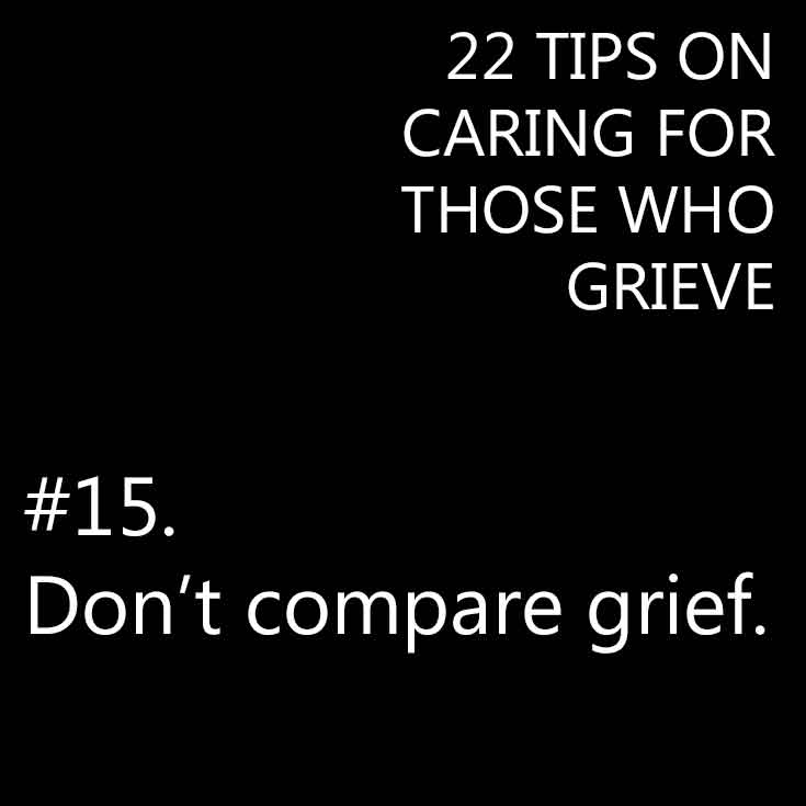 Caring for someone who is grieving