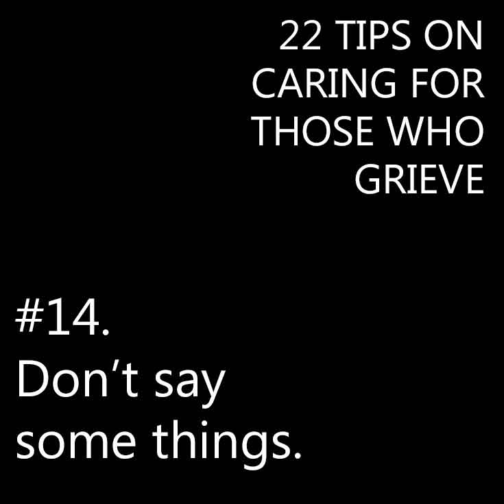 Caring for those who grieve