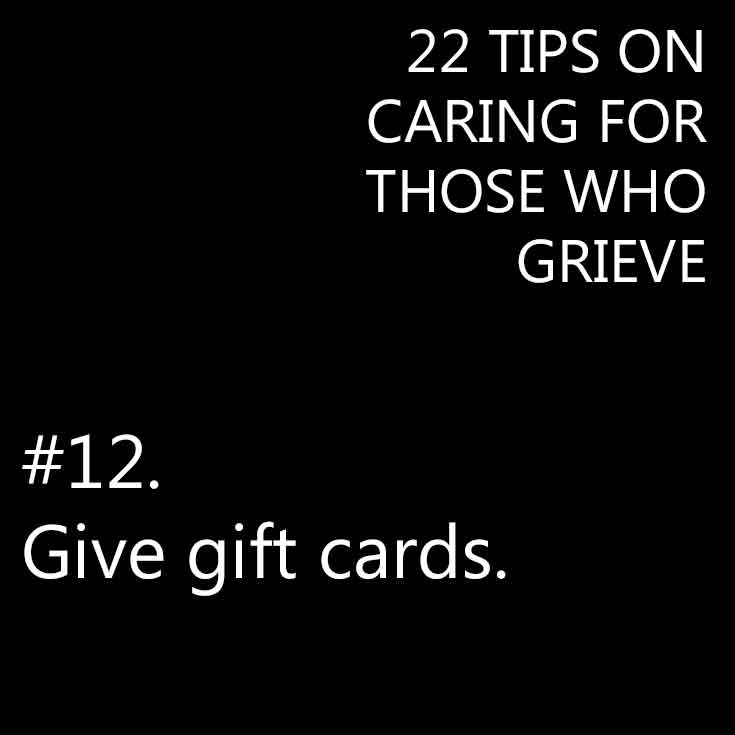 Caring for those who grieve