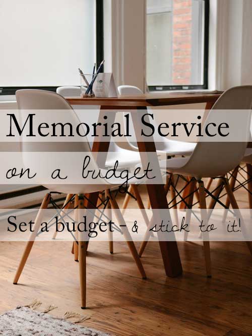 Set a budget - and stick to it!