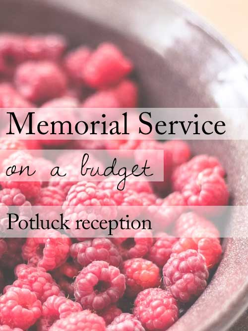 Skip the caterer, have a potluck reception