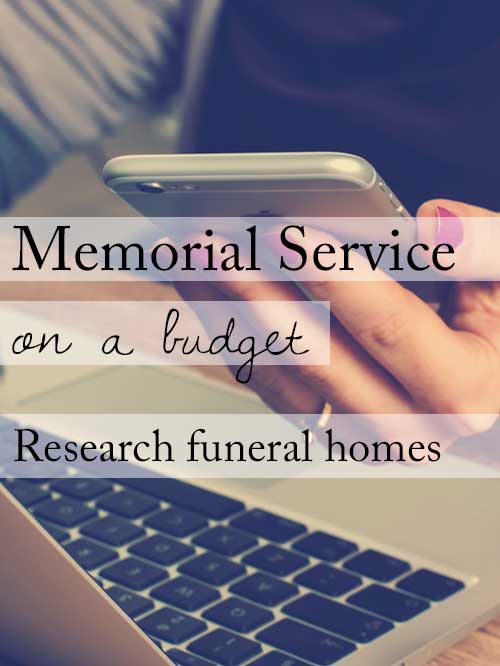 Memorial Service on a Budget