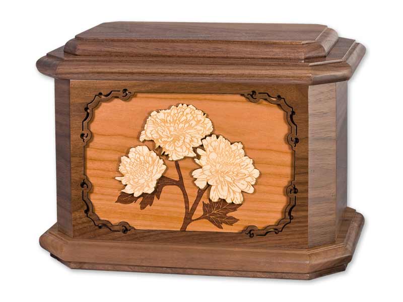 Chrysanthemum Flower Cremation Urns