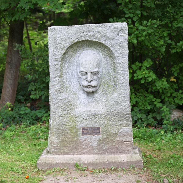 Headstone with Creepy Face