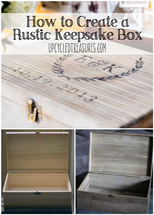Personalised wood keepsake box memory box storage box Mothers day gift