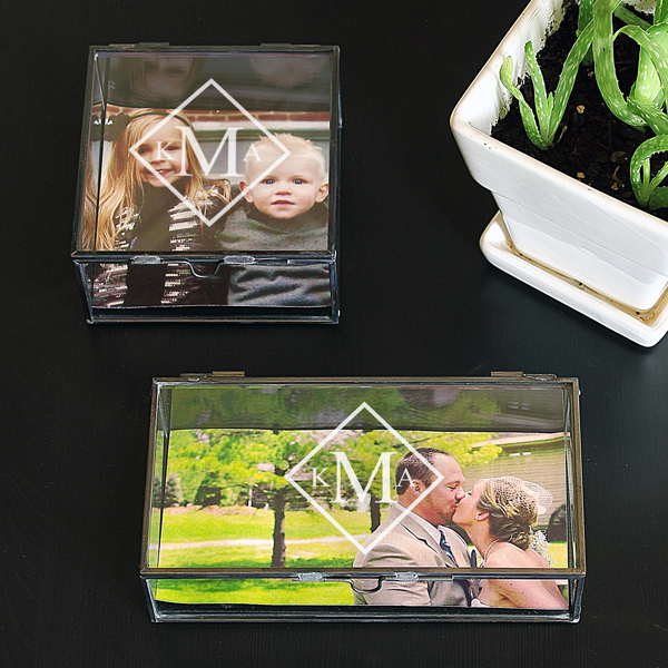 Glass Photo Memory Box