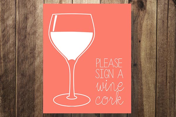 Sign a memorial wine cork