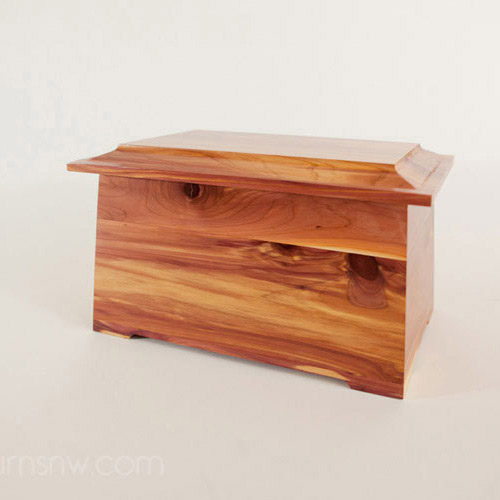 Beautiful wood cremation urns