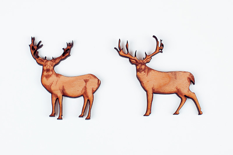 Deer options for inlay wood art