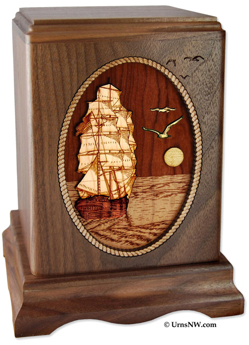 Sailing Ship Urn