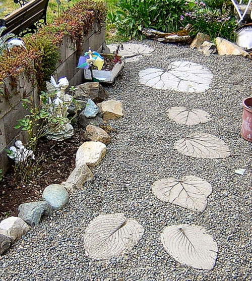 Garden Stepping Stones from Loved One's Ashes