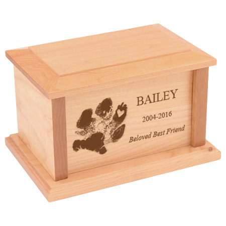 Paw Print Tattoo Cremation Urn