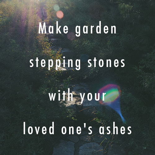 DIY Memorial Garden Stones with Ashes