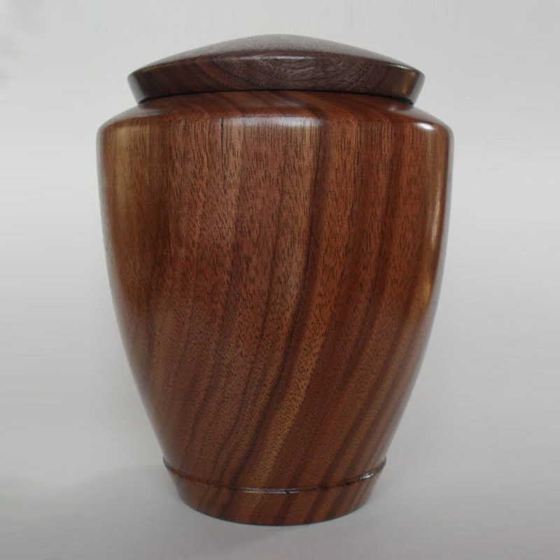 Hand Turned Walnut Wood Urn - Tranquility » Urns | Online