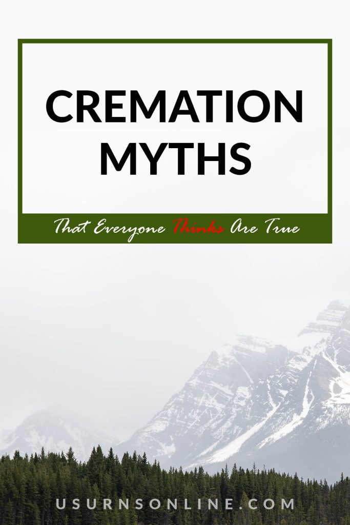 cremation myths - pin it image