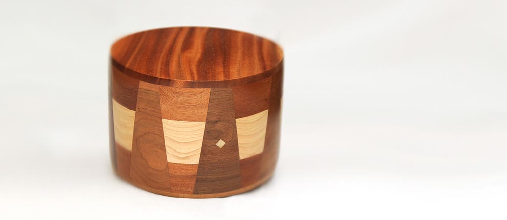 Round Wood Cremation Urns