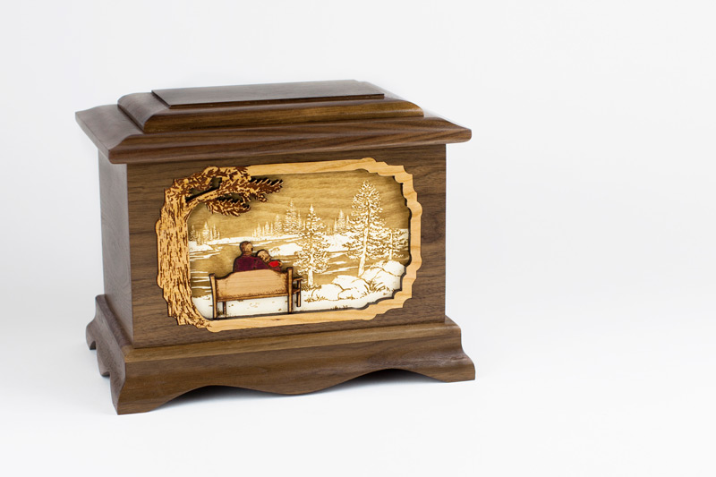Wooden Great Lakes Urn
