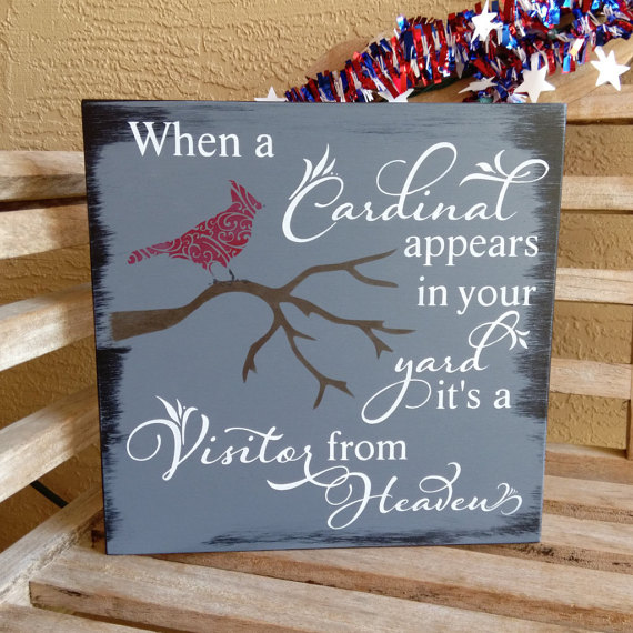Memorial Plaque - Cardinal Bird