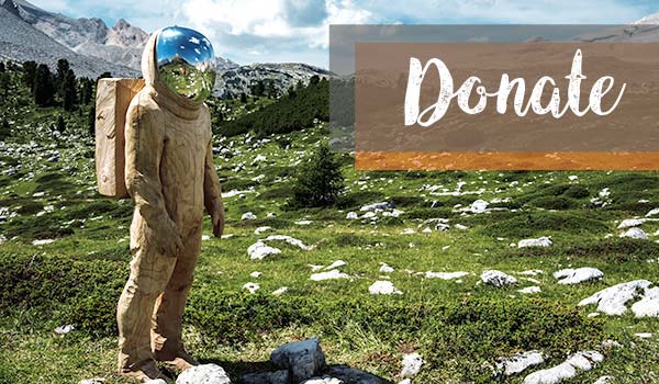 A sciency-spacesuit man contemplates body donation