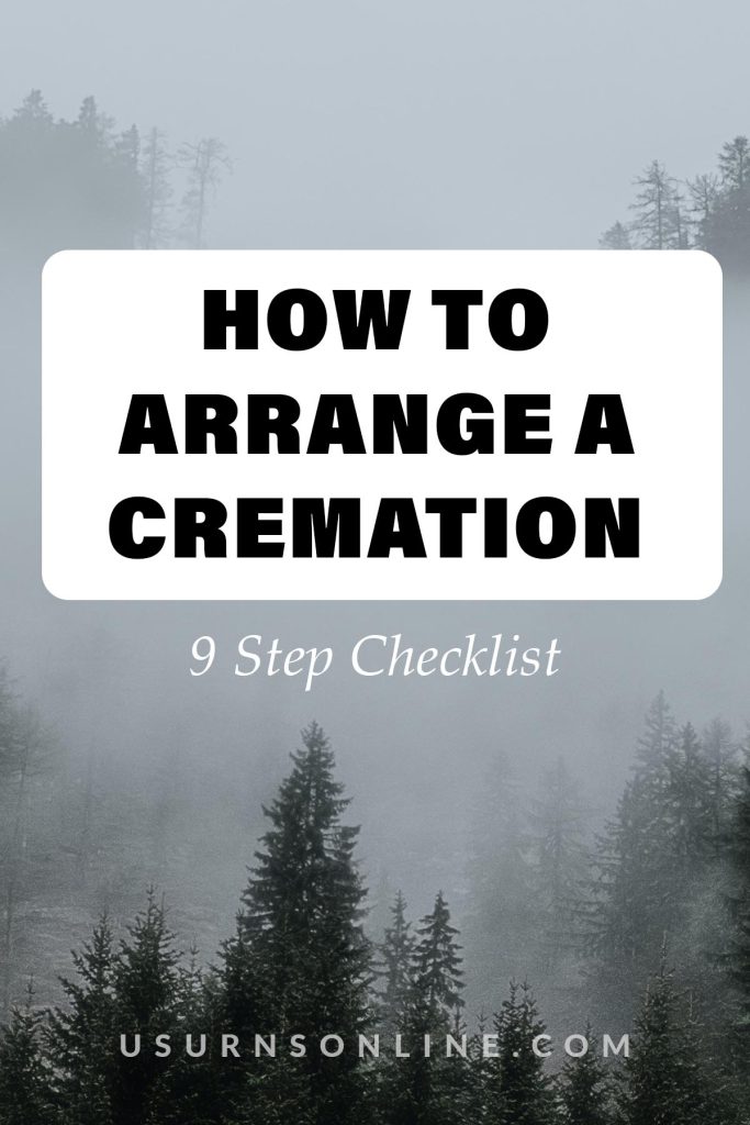 arrange a cremation - pin it image