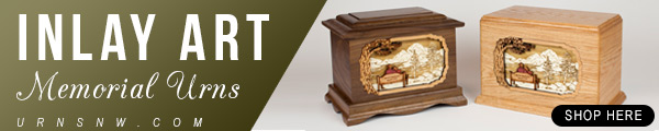 Inlay Art Cremation Urns from Urns Northwest