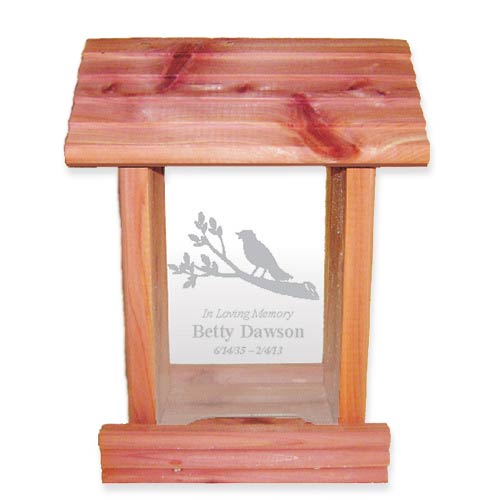 Sympathy Gift Ideas: Personalized Bird Feeder