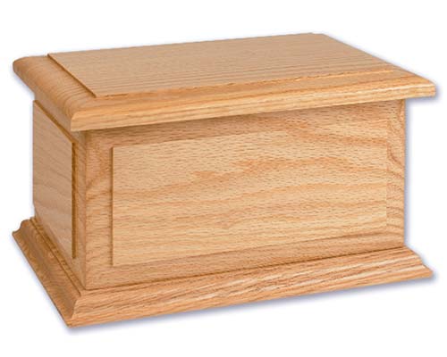 Oak Wood Cremation Urn