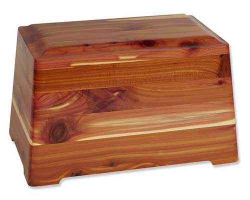 Rustic Cedar Wood Urns