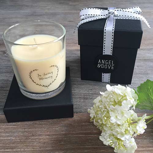 in loving memory candle sympathy gift