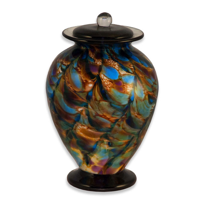 Hand Blown Glass Funeral Urns