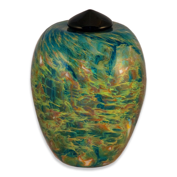 Hand Blown Glass Art Funeral Urns