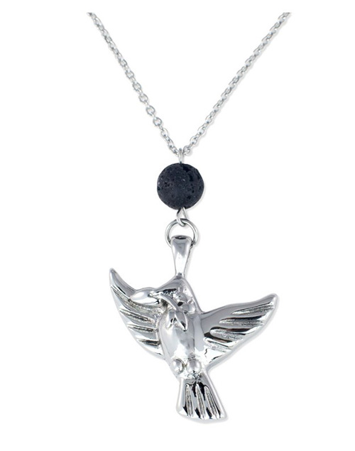 Cremation Necklace with Dove Urn Pendant