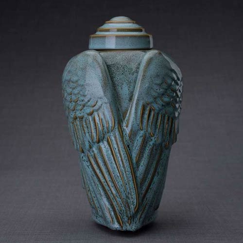 Green Cremation Urns - Angel Wings