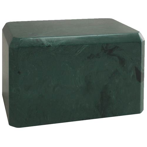 Green Cremation Urns - Dark Green Marble