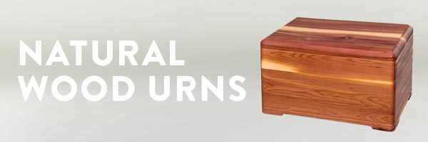 Natural Hardwood Cremation Urns