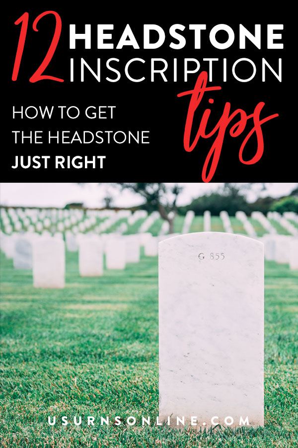 How to get the headstone inscription just right