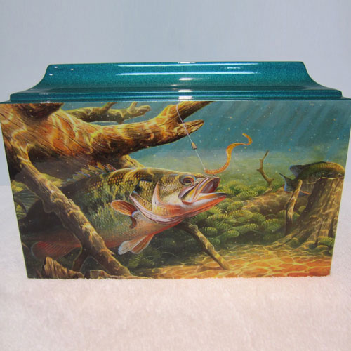 Fish Urns for Ashes - Bass Fishing Cremation Urn