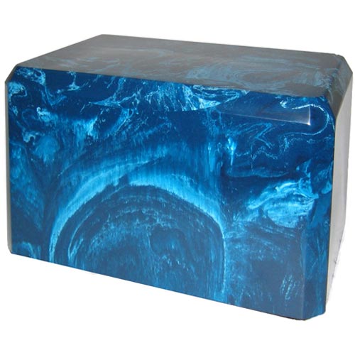Blue Urns - Cremation Urn in Caribbean Blue