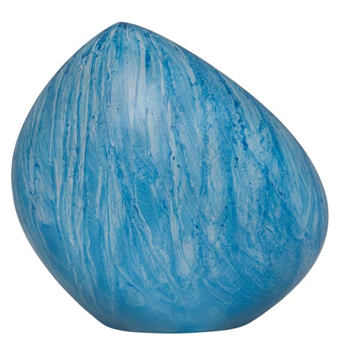 Mountain Rock Blue Cremation Urn in Cast Metal
